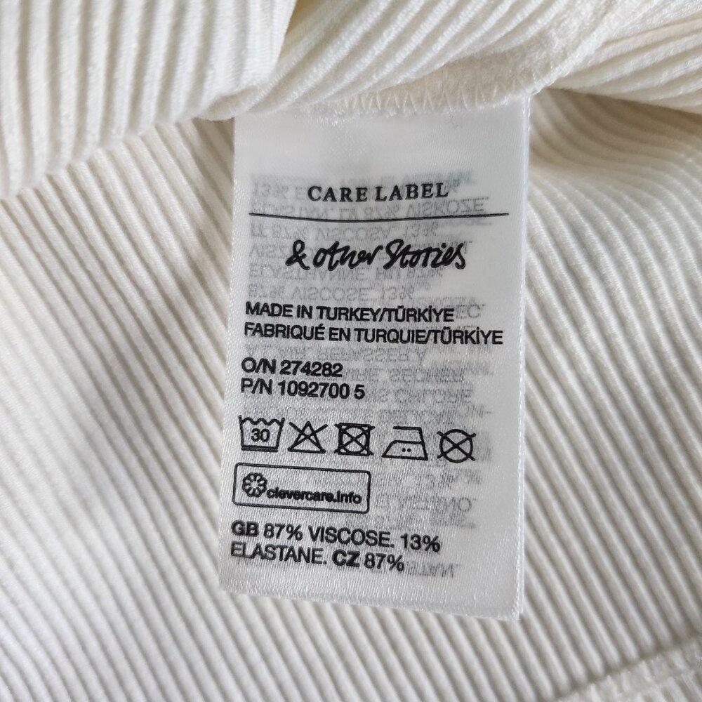 & OTHER STORIES | White Ribbed Tank - Picture 7 of 10